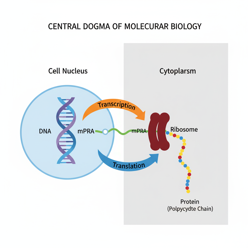 از DNA تا پروتئین: رونویسی و ترجمه چگونه کار می‌کند؟